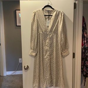 NWT Farrow Long Sleeve Midi Dress